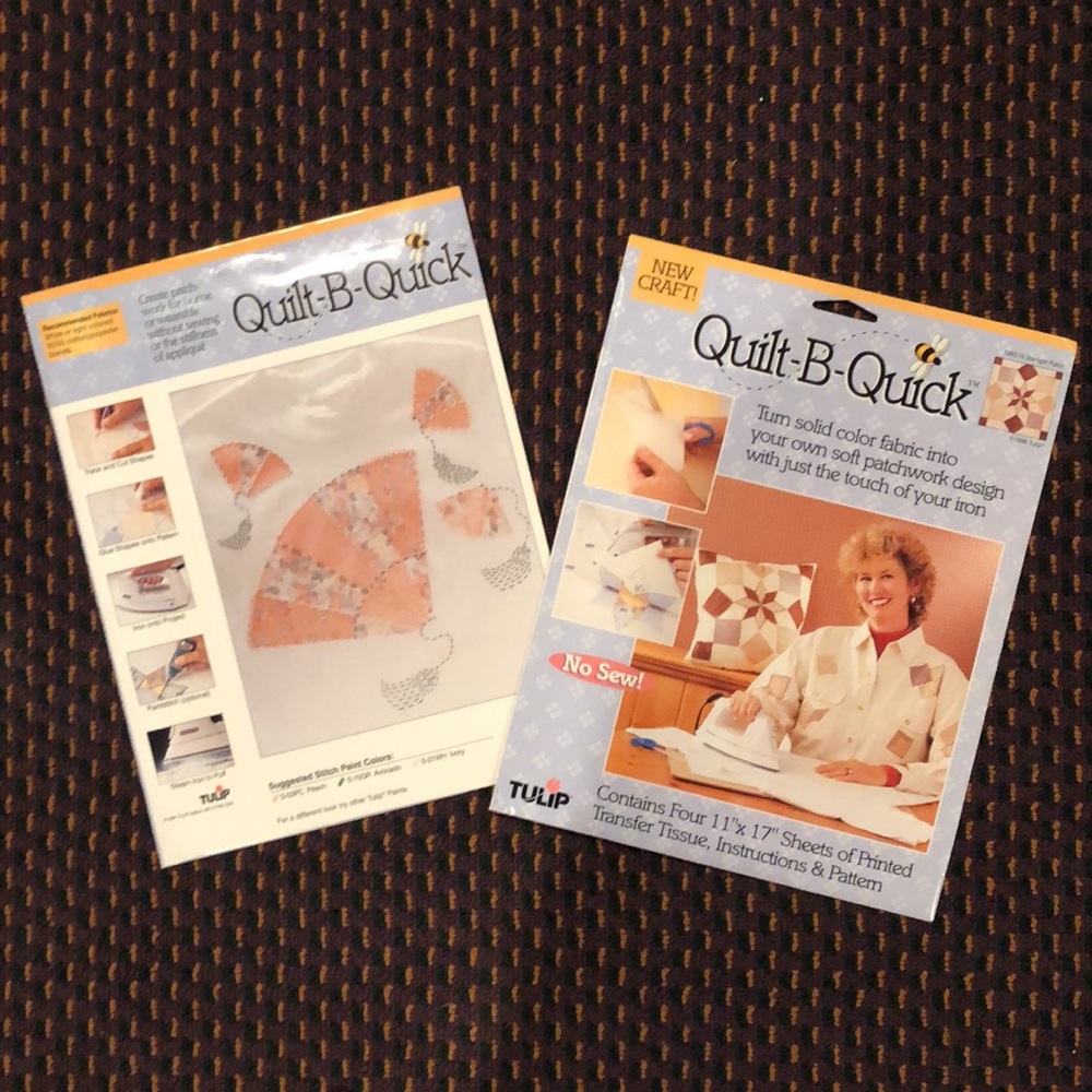 2 sets NWT Quilt B Quick no sew craft